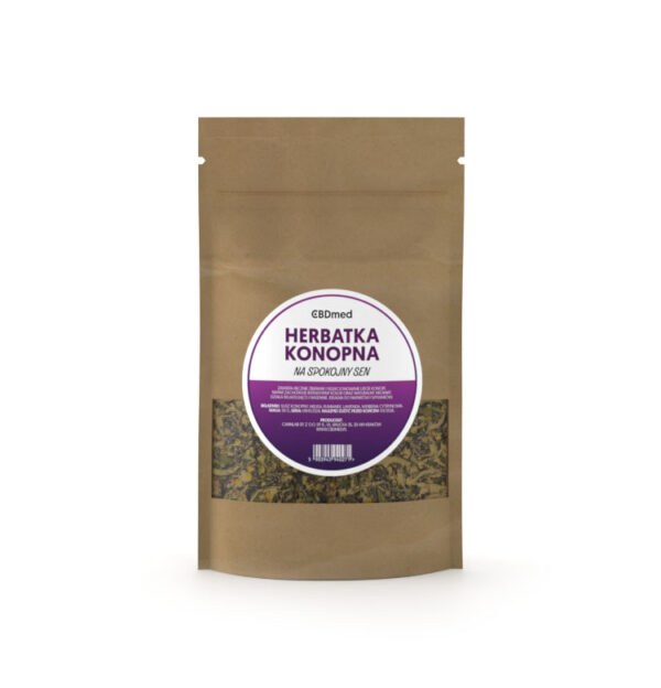 h3 CBDmed Herbatka konopna na spokojny sen 50g - obrazek 1