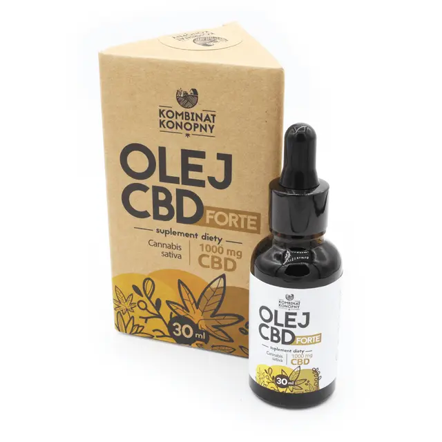 forte1000 Kombinat konopny - Olej CBD FORTE 1000mg - obrazek 1