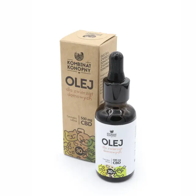zwierz Kombinat konopny - Olej dla zwierząt 500mg 30ml - obrazek 1