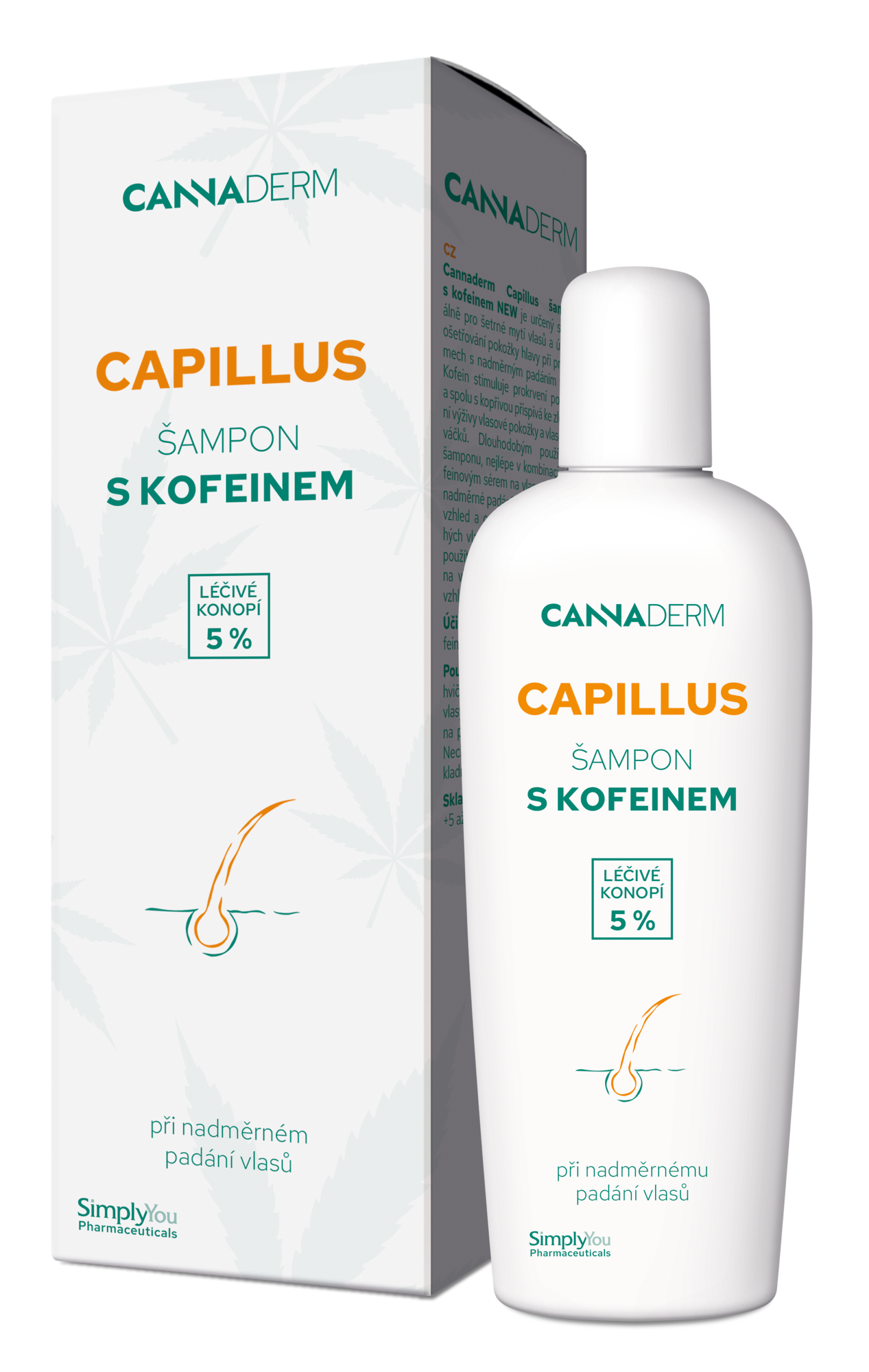 Cannaderm_Capillus_sampon_s_kofeinem_150ml_RGB Capillus - Szampon z kofeiną 150ml - obrazek 1